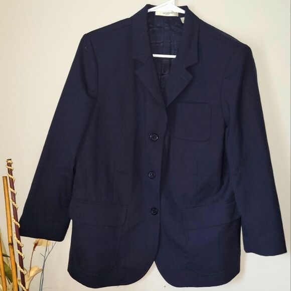 🛒Liz Claiborne New York Black Blazer 12 - Picture 1 of 3